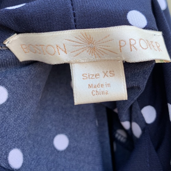Boston Pepper Dresses with matching belt Size XS Navy with white polka dots. - Picture 6 of 7